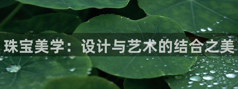新航娱乐公司怎么样：珠宝美学：设计与艺术的结合之美