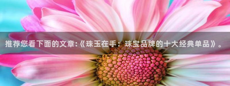 新航娱乐招商Q：推荐您看下面的文章:《珠玉在手：珠宝品牌的十